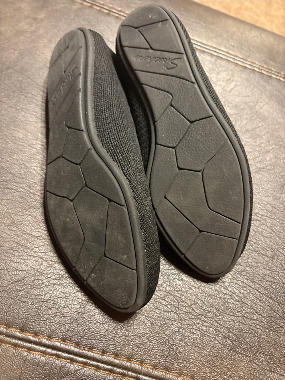 Skechers Air-cooled memory foam stretch fit black flats size 7.5 - Picture 9 of 9